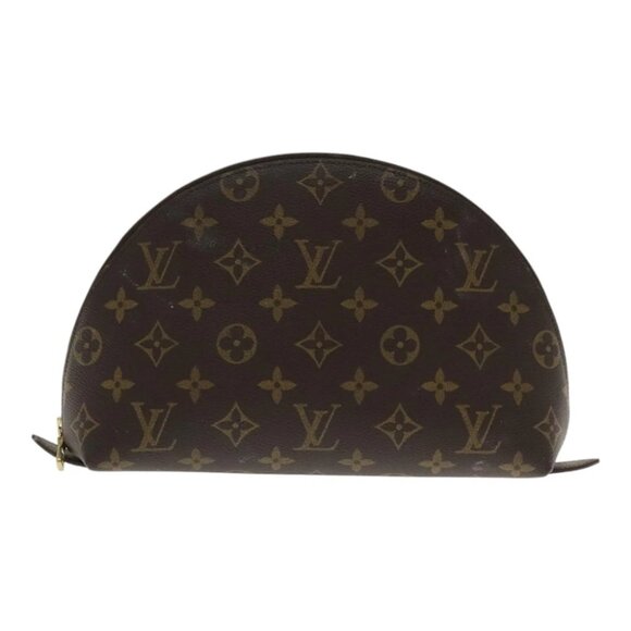LOUIS VUITTON Monogram Trousse Demi Ronde Cosmetic Pouch M47520 LV Auth 94328 - Picture 8 of 16